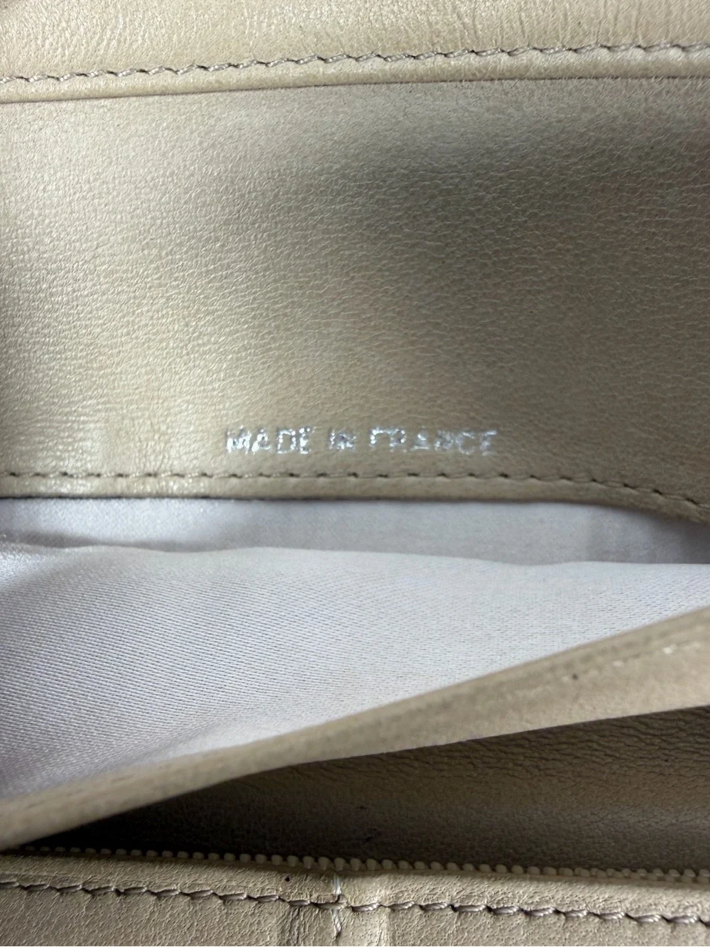 1270: Chanel Travel Line CC Logo Jacquard Beige Continental Wallet
